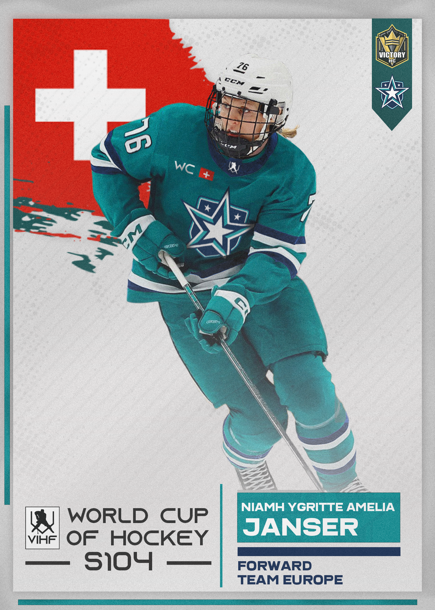 Niamh Ygritte Amelia Janser card